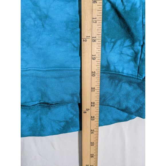 All in Motion Sweatshirt XS Long Sleeve Tie Dye French Terry Crewneck Thumbholes - Picture 8 of 10